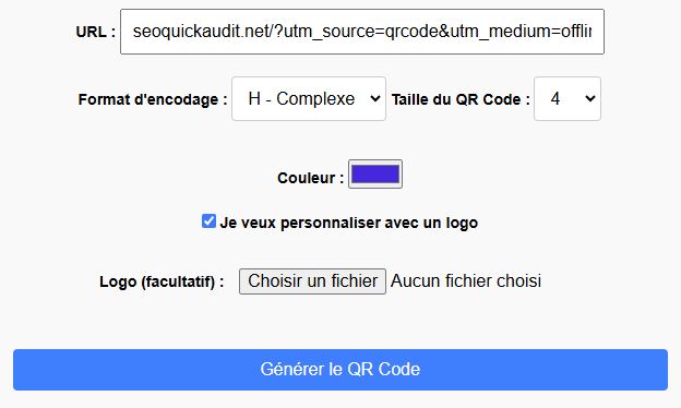 Générateur de QR Code